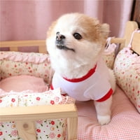 Frogued 4 юли мек памучен куче тениска дрехи с къс ръкав кученце тоалети за домашни любимци