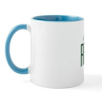 Cafepress - Забавна флорида пенсионирана чаши за регистрационни номера - унция керамична халба - чаша за новост кафе чай за чай