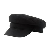 Heiheiup памучен спален флот шапка женска многостранна британска барета френска шапка мъж