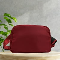 Торбичка за торбичка за чанта за талията регулируем колан за трекинг колоездене червено