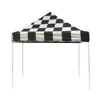 SHELTERLOGIC ST POP-UP CANOPY CHECKERED FLAG Покритие Черна ролка чанта